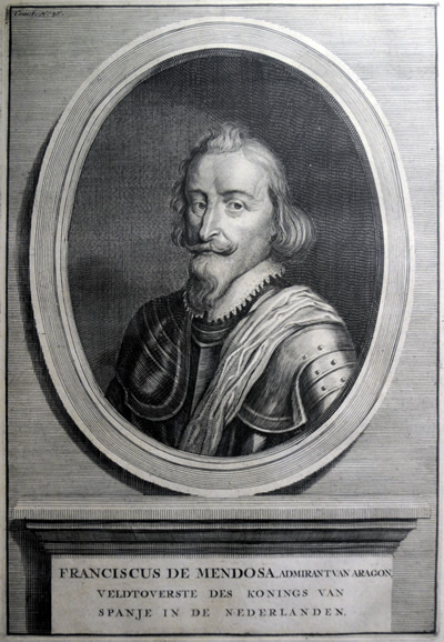 Admiral Don Francesco de Mendoza, seit 1598 Oberbefehlshaber des Spanischen Heeres im 80-jährigen Krieg (Quelle: Quadrat Bottrop Museum für Ur- und Ortsgeschichte)