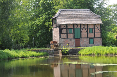 Ehemalige Wassermühle in Schermbeck (Quelle: Dießenbacher Tewissen Informationsmedien)